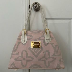 Auth Louis Vuitton Tote Bag Tahitienne PM Pinks